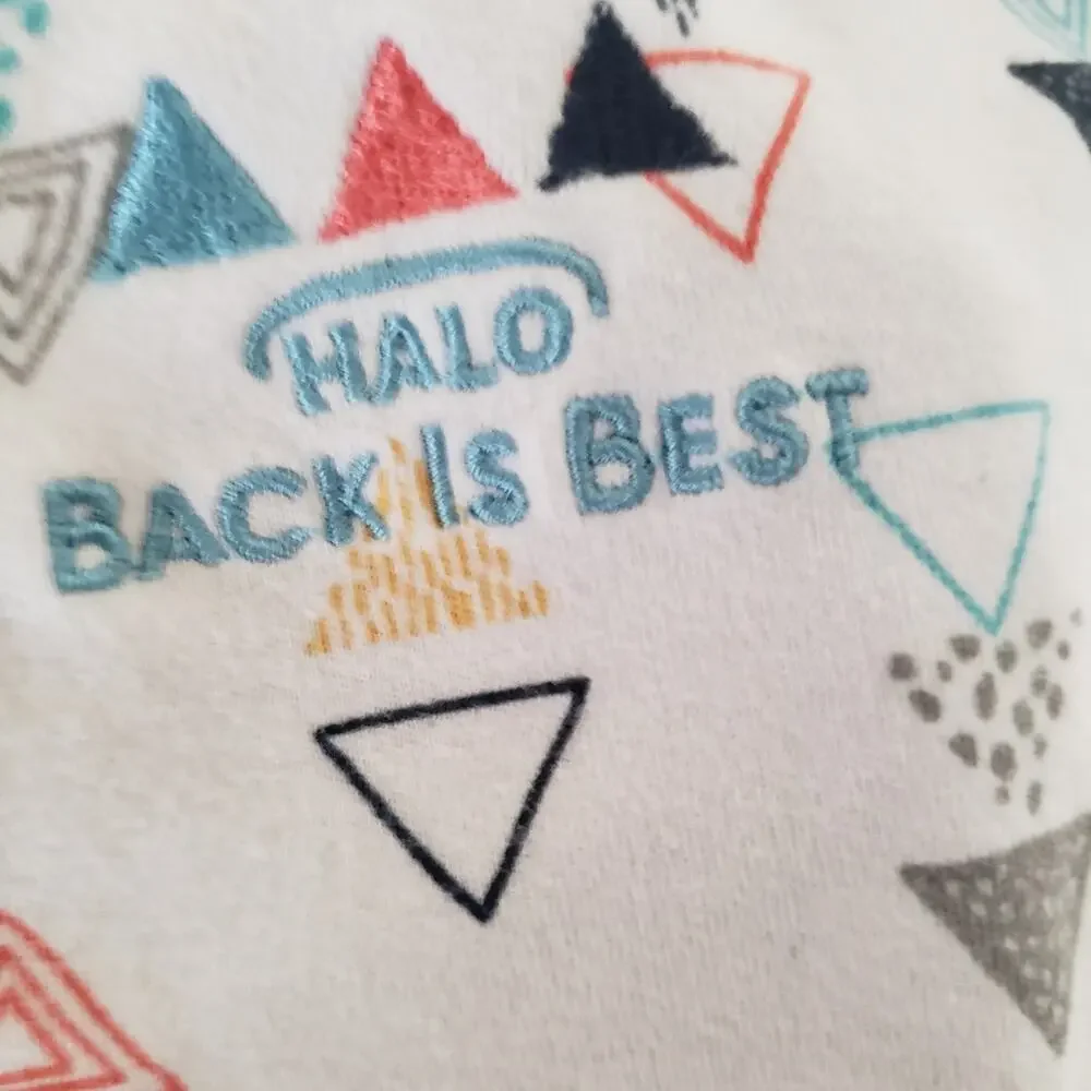 HALO SleepSack Swaddle White Cotton 3-6 Months & 6 Pc Duck Yellow Towel Set
